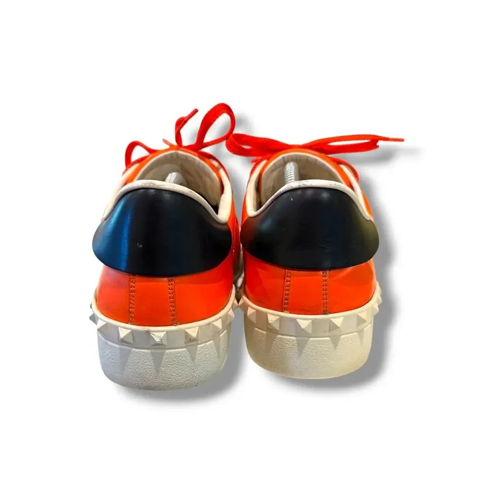 Valentino Garavani VLTN Open Fluorescent Sneakers ‘Orange’ | Size 45EU(12US)